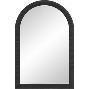 Prilly 36 X 24 inch Matte Black Wall Mirror