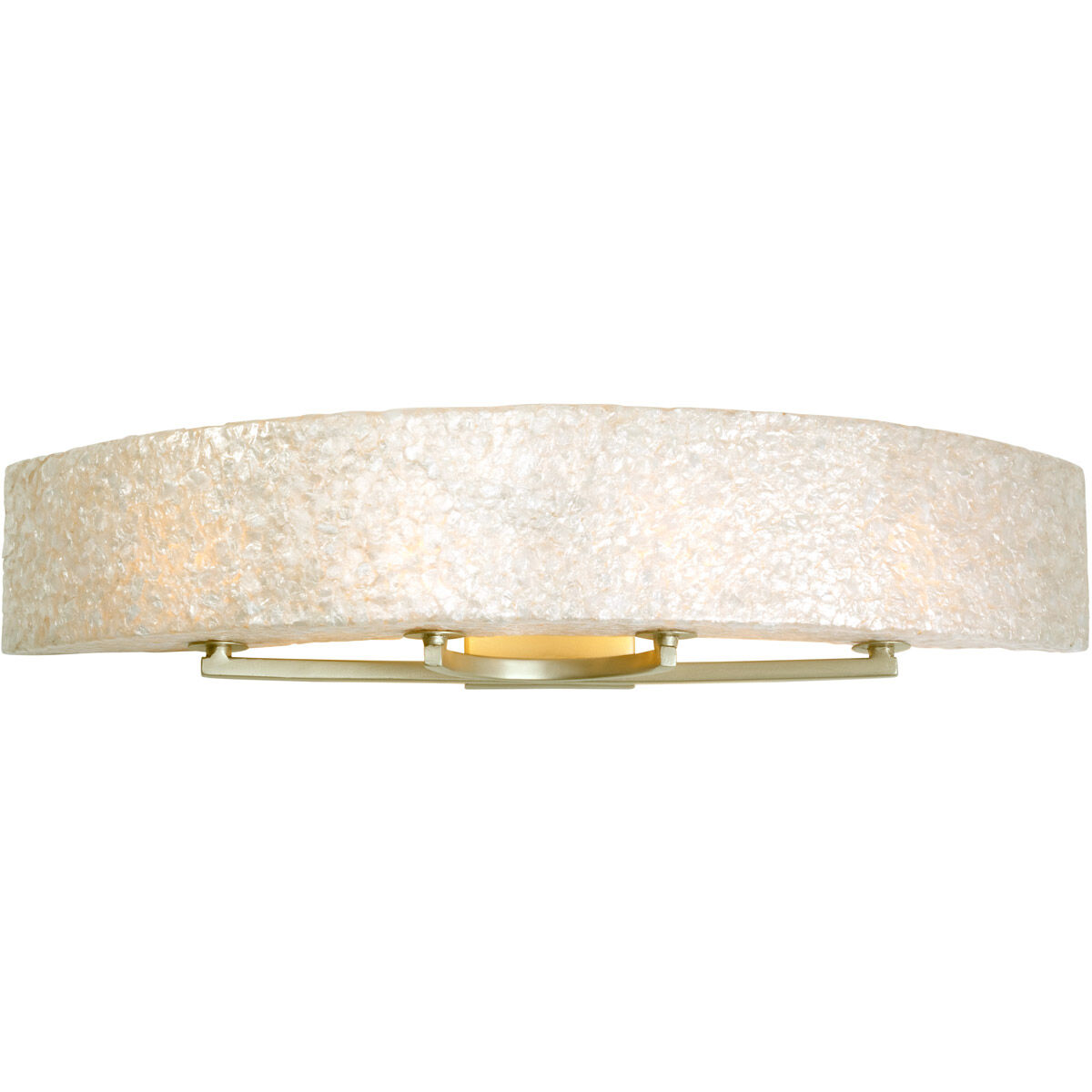 Radius 4 Light 36 inch Gold Dust Vanity Light Wall Light in Sustainable Crushed Natural Capiz Shell