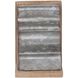 Marna 4.3 X 3.9 inch Silver and Natural Book Ends, Set of 2