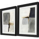Segmented Neutrality Gray and Green and Multi and Neutral Framed Art