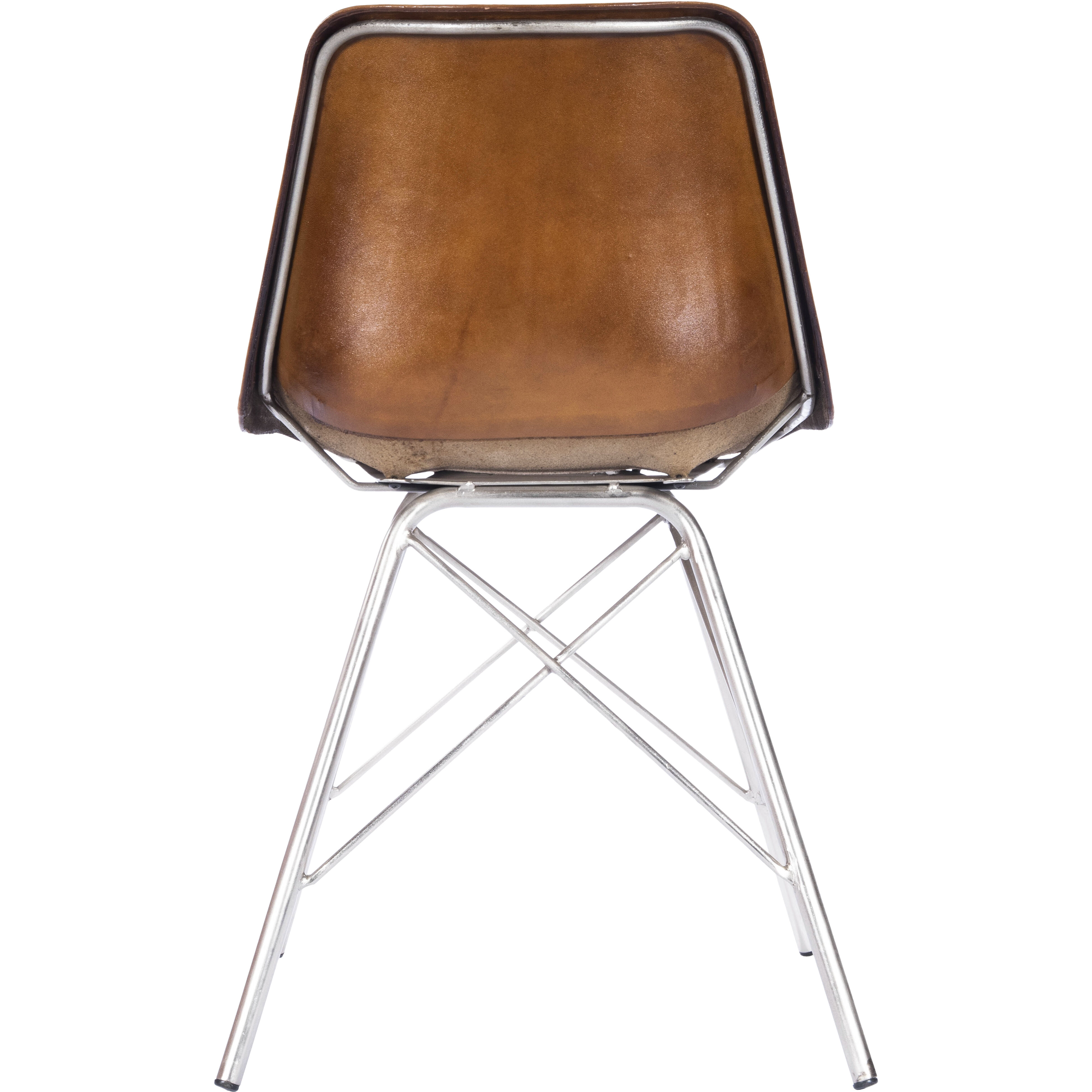 Inland Light Brown Leather Accent Chair