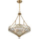 Emerald 4 Light 20 inch Warm Brass Pendant Ceiling Light