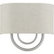 Stratton 2 Light 13 inch Brushed Nickel ADA ADA Sconce Wall Light
