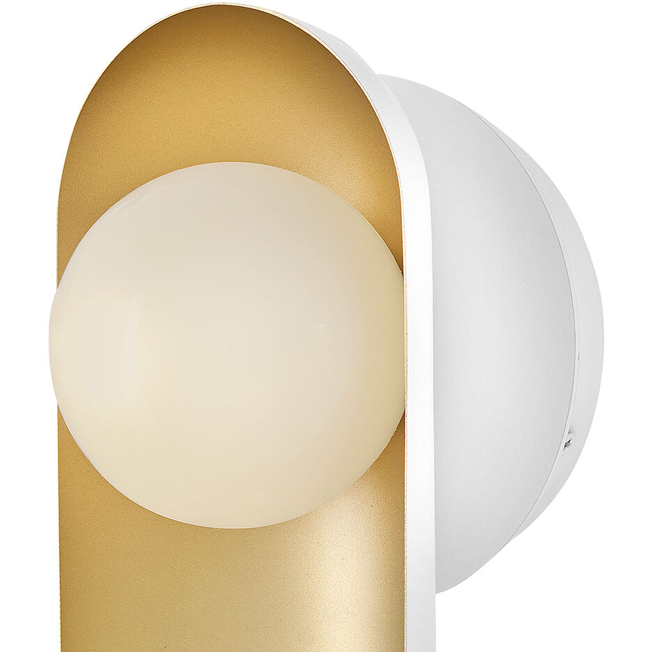 Zuri Sconce Wall Light in Satin Off-White