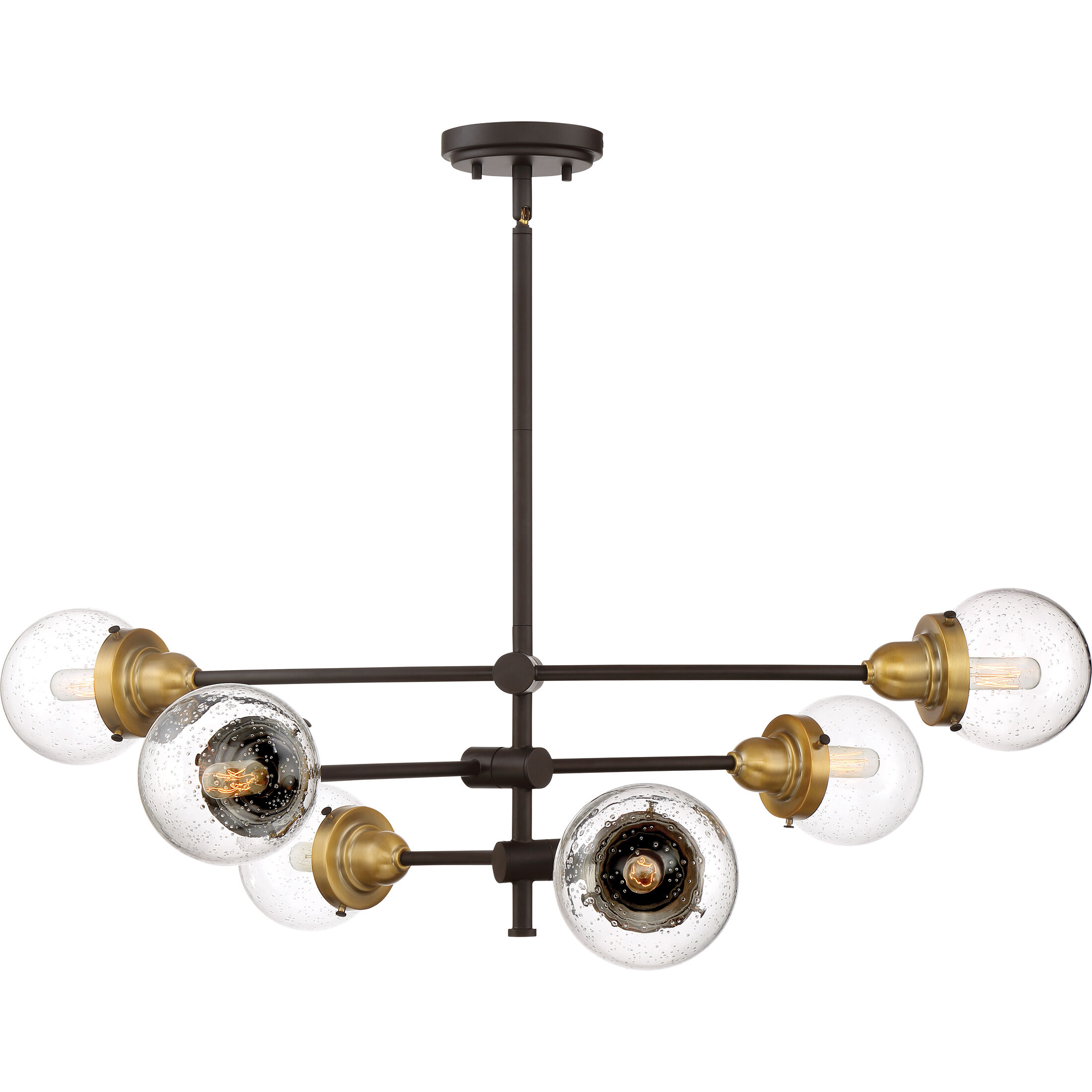 Trance 6 Light 34 inch Western Bronze Chandelier Ceiling Light