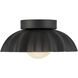 Alora Mood Soleil LED 10 inch Matte Black and Opal Glass Bath Vanity Wall Light