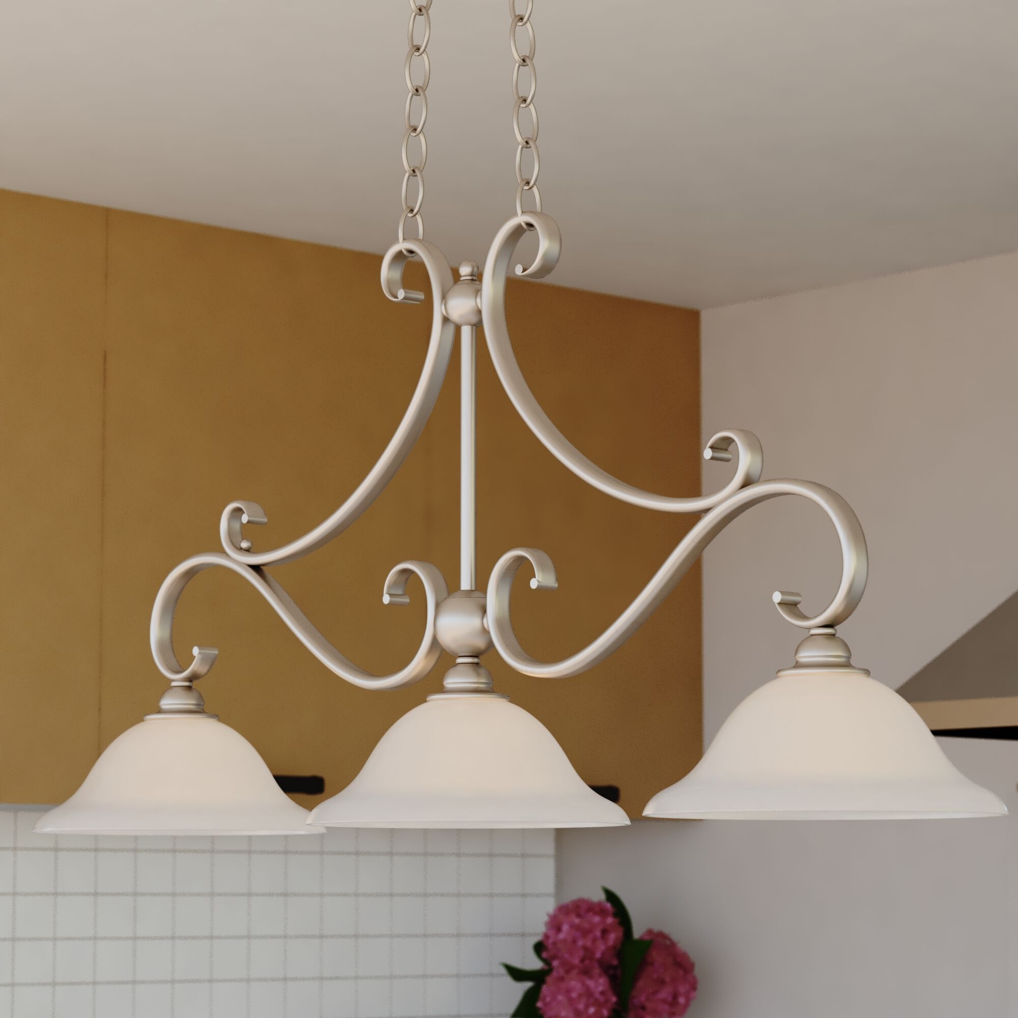 Monrovia Linear Chandelier Island Pendant Ceiling Light