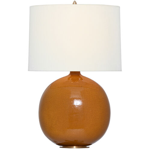 Thomas O'Brien Sao Paulo 21.25 inch 15.00 watt Crackled Sienna Table Lamp Portable Light