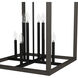Squire Manor 4 Light 22 inch Matte Black Pendant Ceiling Light