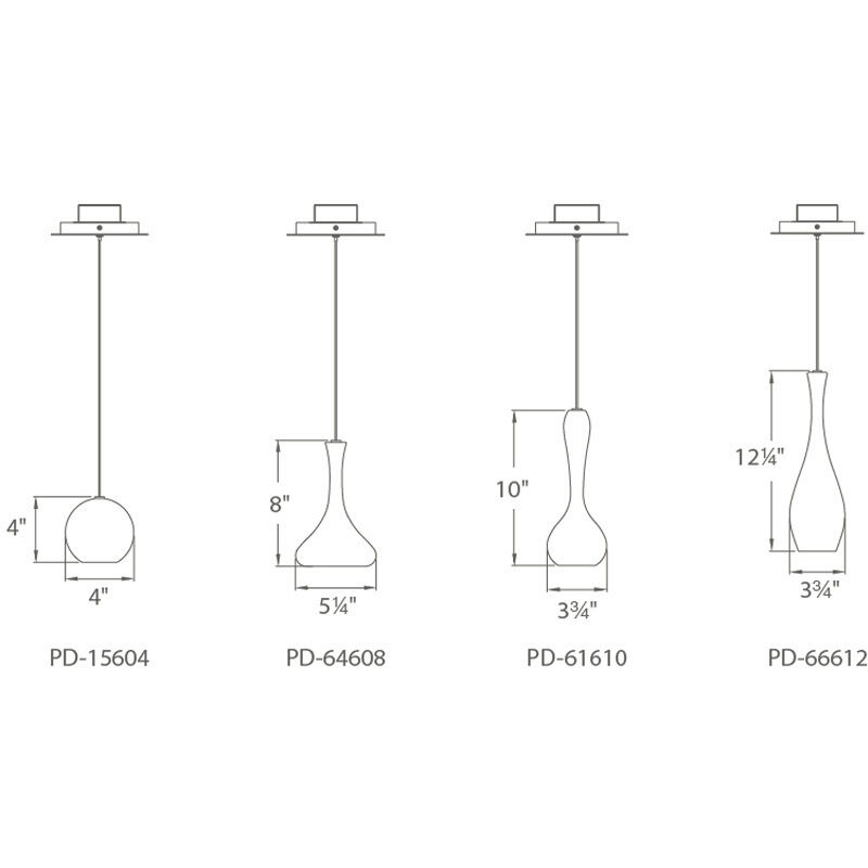 Acid LED 4.5 inch Polished Nickel Pendant Ceiling Light
