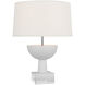 Ray Booth Eadan 20.75 inch 15.00 watt Plaster White Table Lamp Portable Light, Medium
