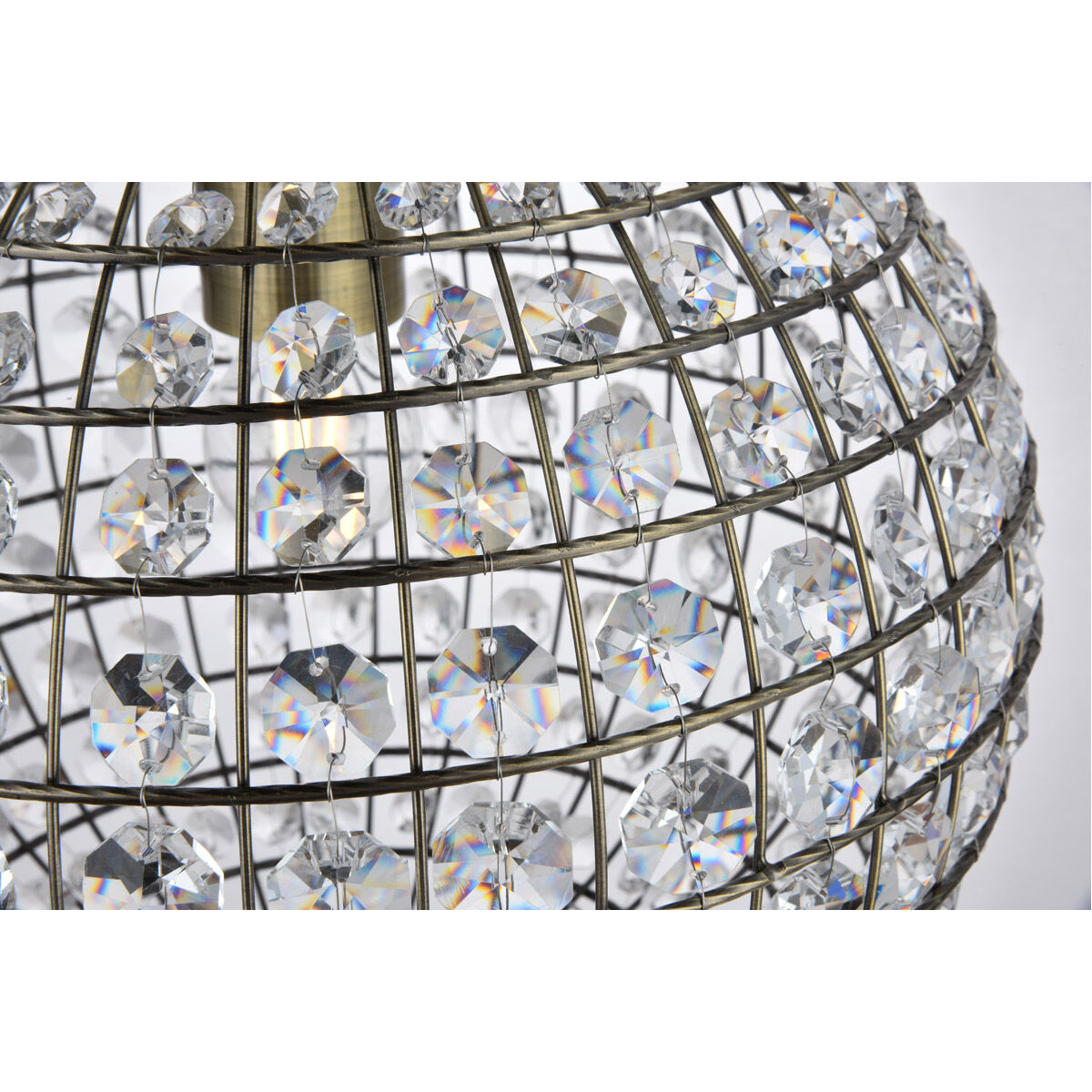 Earlene 1 Light 12 inch Antique Bronze and Clear Pendant Ceiling Light