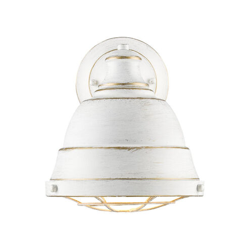 Bartlett 1 Light 9 inch French White Wall Sconce Wall Light, Damp