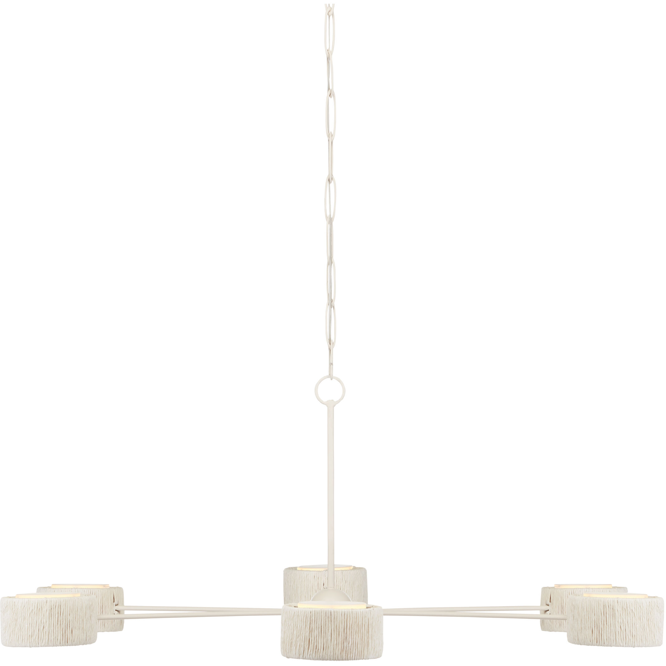 Monreale 6 Light 54 inch White Chandelier Ceiling Light