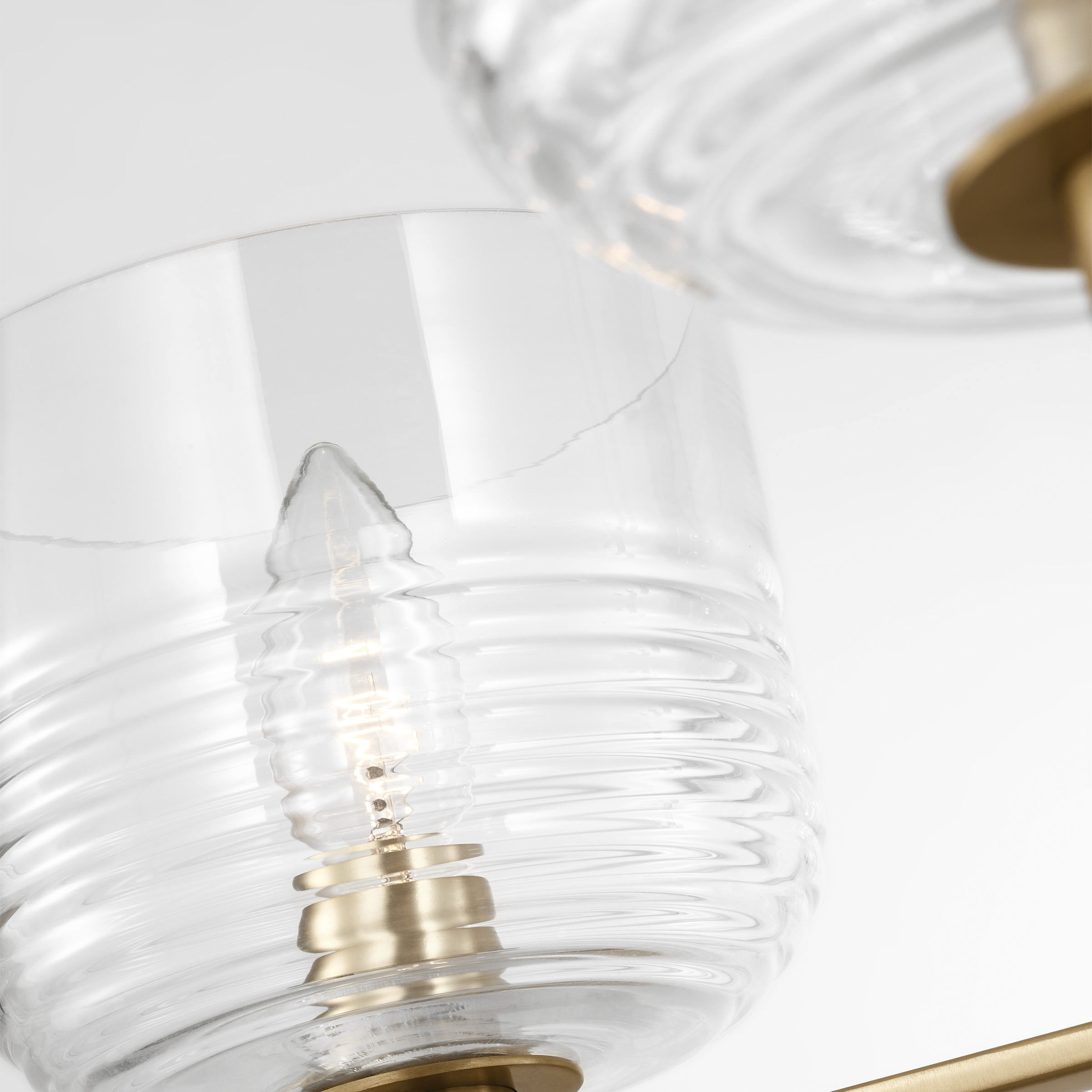 Drew & Jonathan Lochdale 6 Light 33.88 inch Satin Brass Chandelier Ceiling Light, Large