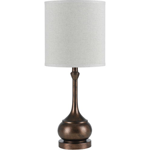 Tapron 25 inch 100 watt Rust Accent Table Lamp Portable Light