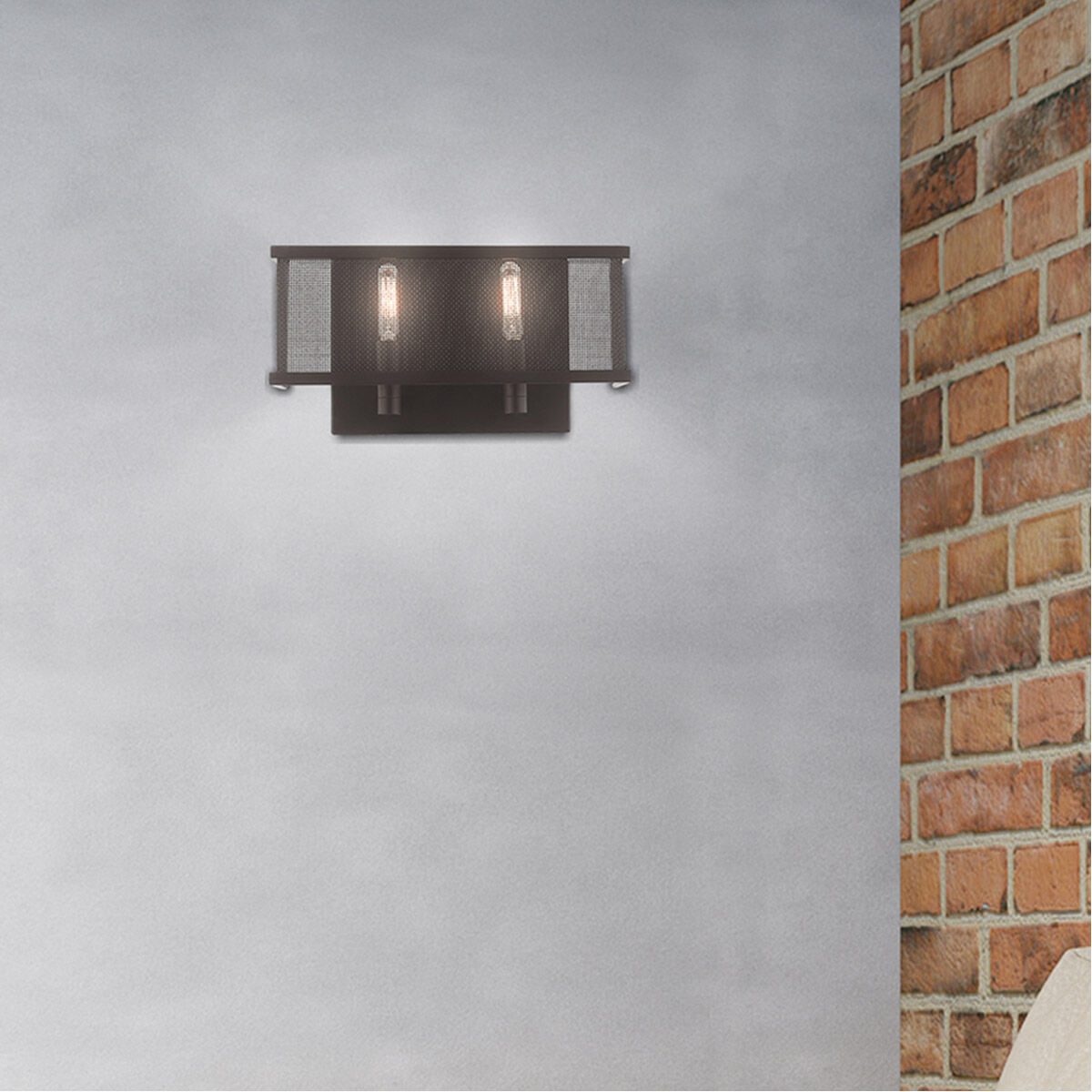 Braddock 2 Light 13 inch Bronze ADA ADA Wall Sconce Wall Light