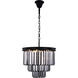 Sydney 9 Light 20 inch Matte Black Chandelier Ceiling Light, Urban Classic