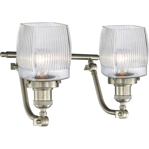 Franklin Restoration Colton 2 Light 17 inch Brushed Satin Nickel Bath Vanity Light Wall Light, Franklin Restoration