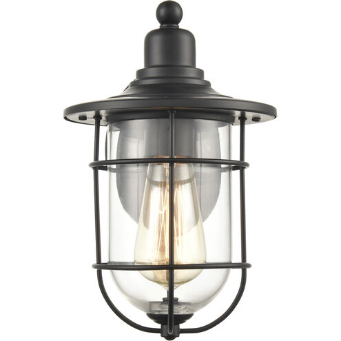 Milltown 1 Light 10.75 inch Powder Coated Black Outdoor Wall Sconce