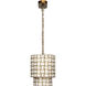 Premiere 7 Light 42 inch Antique Brass Chandelier Ceiling Light, Inline