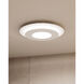 Offset LED 16 inch Textured White Surface Mount Ceiling Light