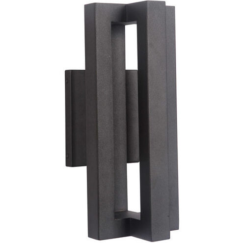 Kai LED 14 inch Textured Black Outdoor Wall Mount in Textured Matte Black, Small