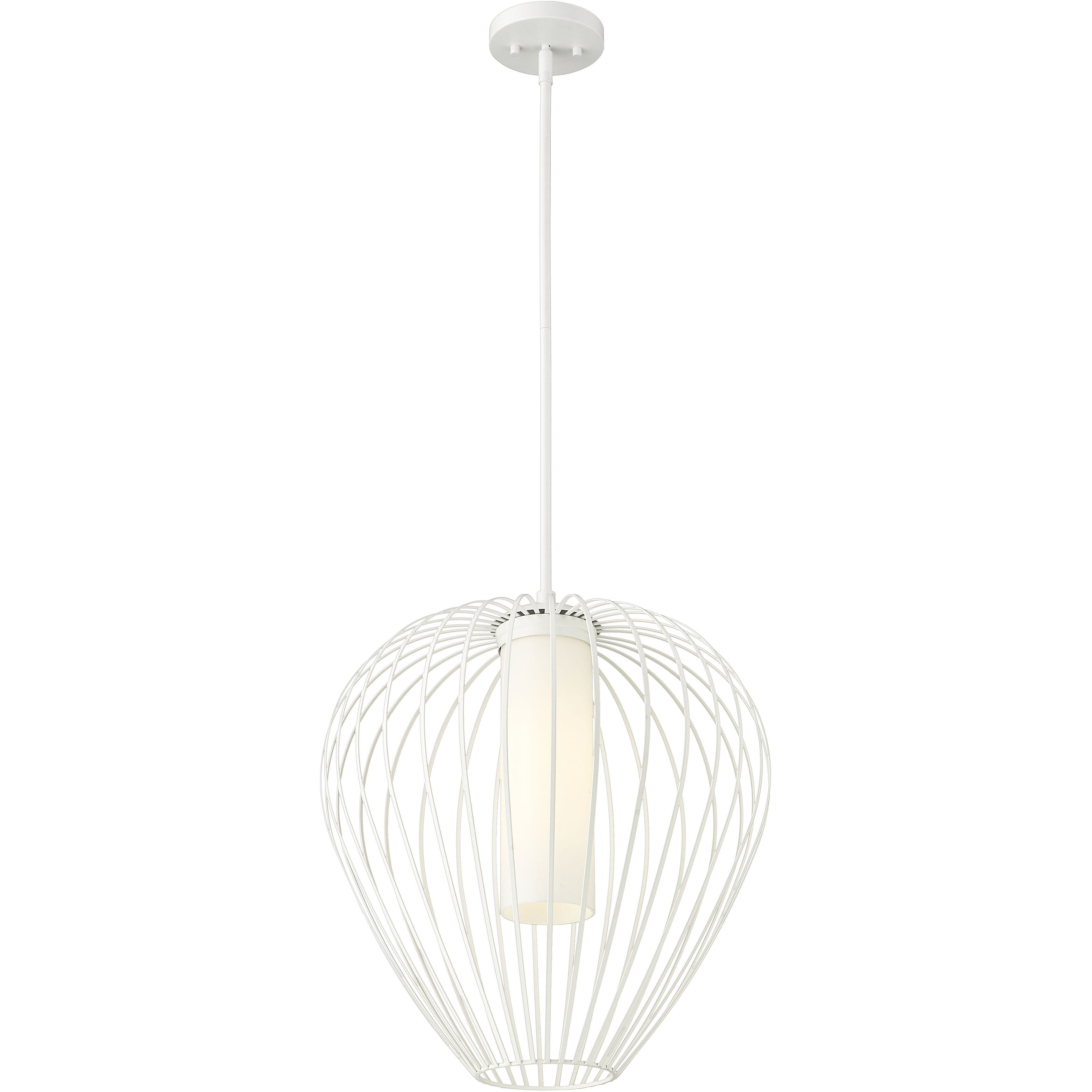 Savanti 1 Light 18 inch Textured White Pendant Ceiling Light