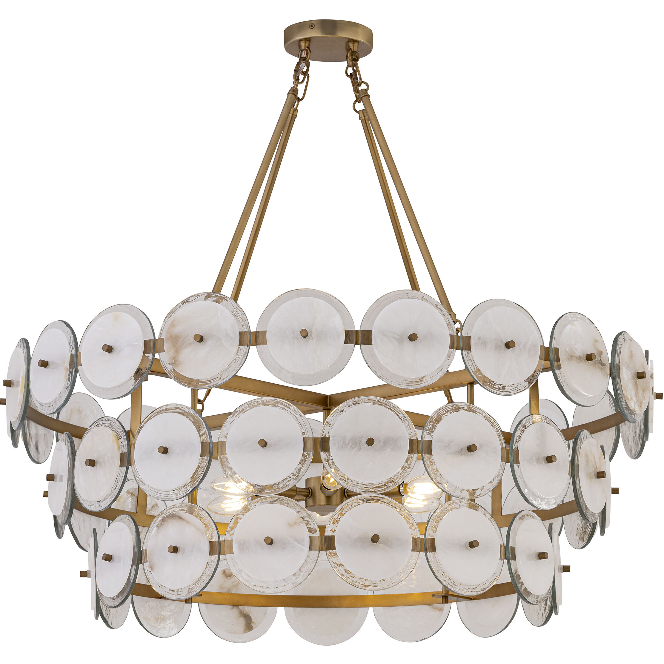 Kintrel 6 Light 36.5 inch Legacy Brass Pendant Ceiling Light
