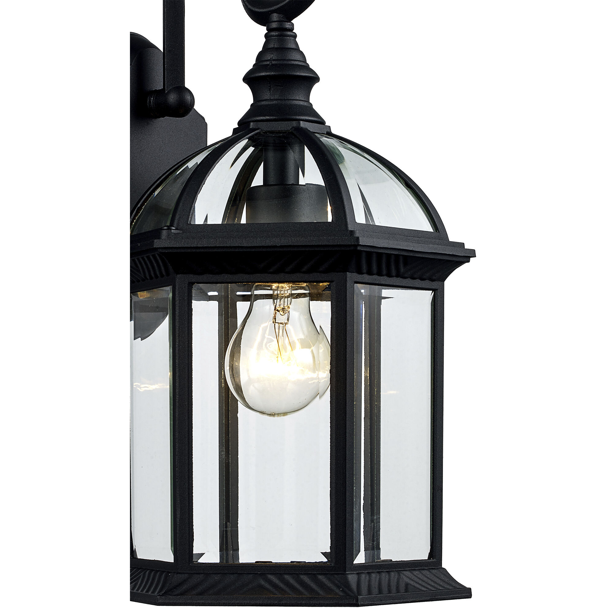 Wentworth 1 Light 16 inch Black Outdoor Wall Lantern 