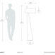 Obelisk 63 inch 9 watt Natural Ash Floor Lamp Portable Light