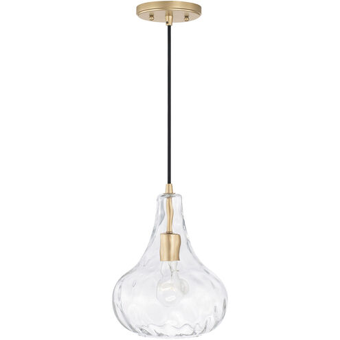 Elijah 1 Light 9 inch Soft Gold Pendant Ceiling Light