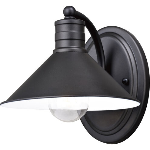 Akron LED 10 inch Oil Rubbed Bronze and Matte White Bathroom Light Wall Light