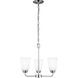 Kerrville 3 Light 17.88 inch Chrome Chandelier Ceiling Light
