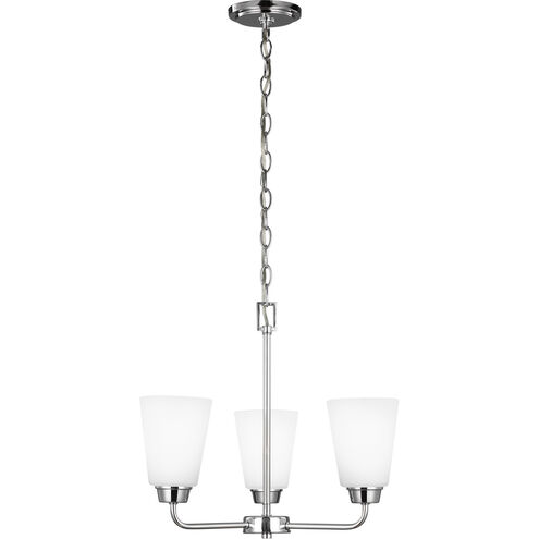 Kerrville 3 Light 17.88 inch Chrome Chandelier Ceiling Light