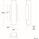 Volga Wall Sconce Wall Light in 2700K, dweLED