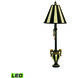 Carnival Stripe 32 inch 9.00 watt Antique Black with Antique White Table Lamp Portable Light