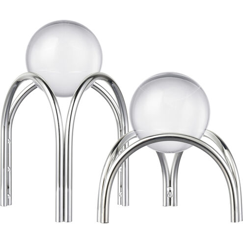 Sibyl Silver with Clear Orb Stand