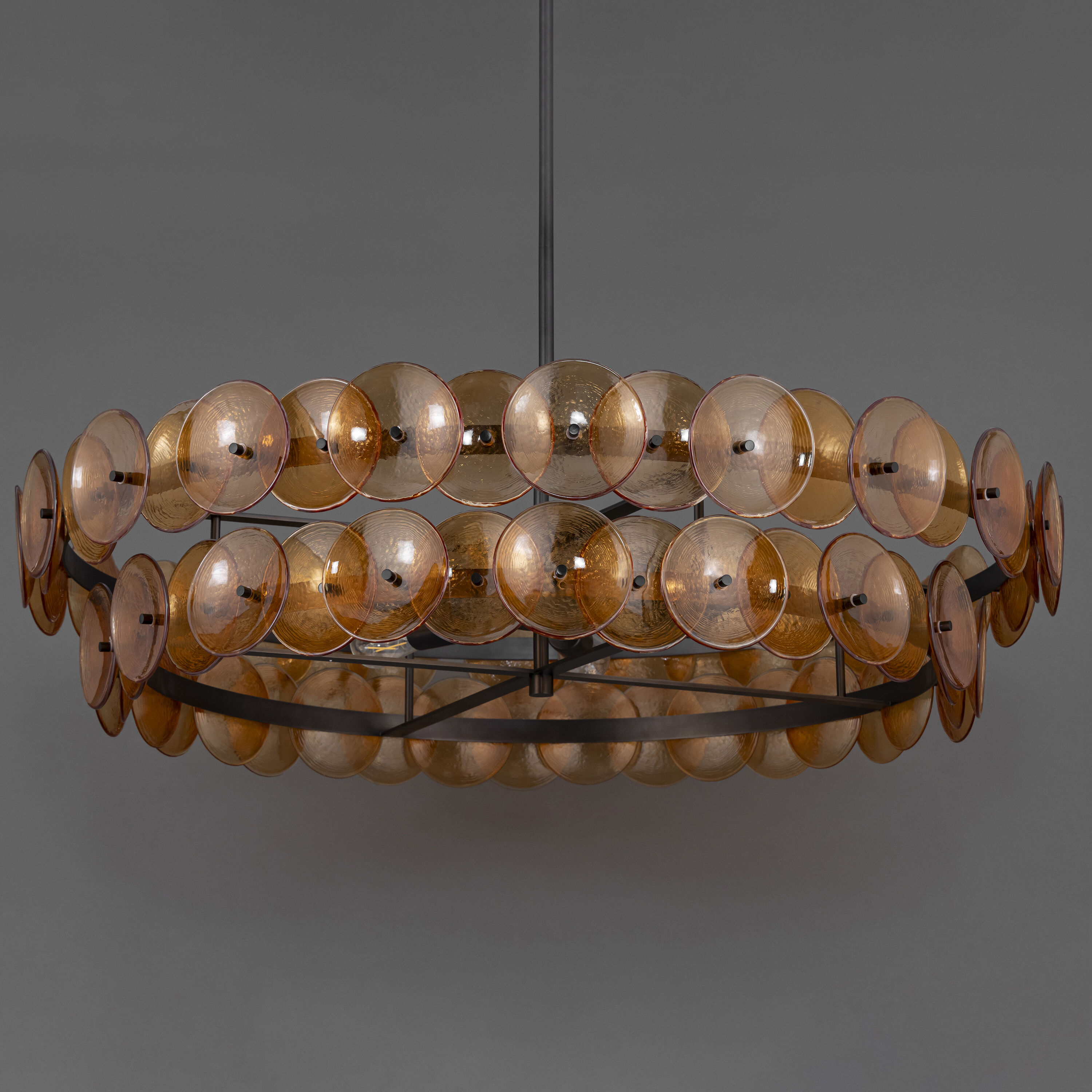 Loren 6 Light 42 inch Gunmetal Multi-Tier Chandelier Ceiling Light