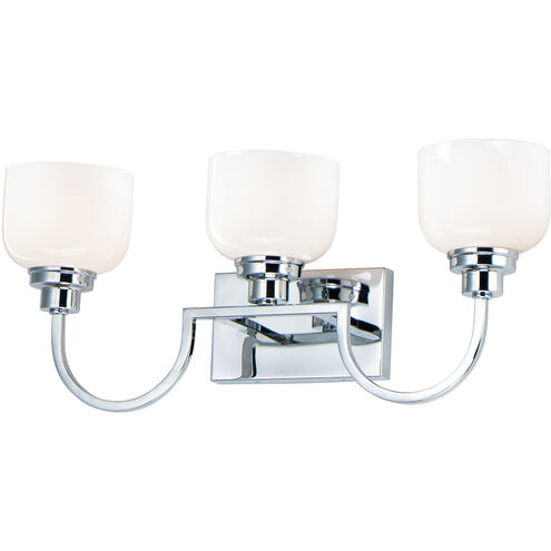 Swale 3 Light 25 inch Polished Chrome Bath Vanity Wall Light