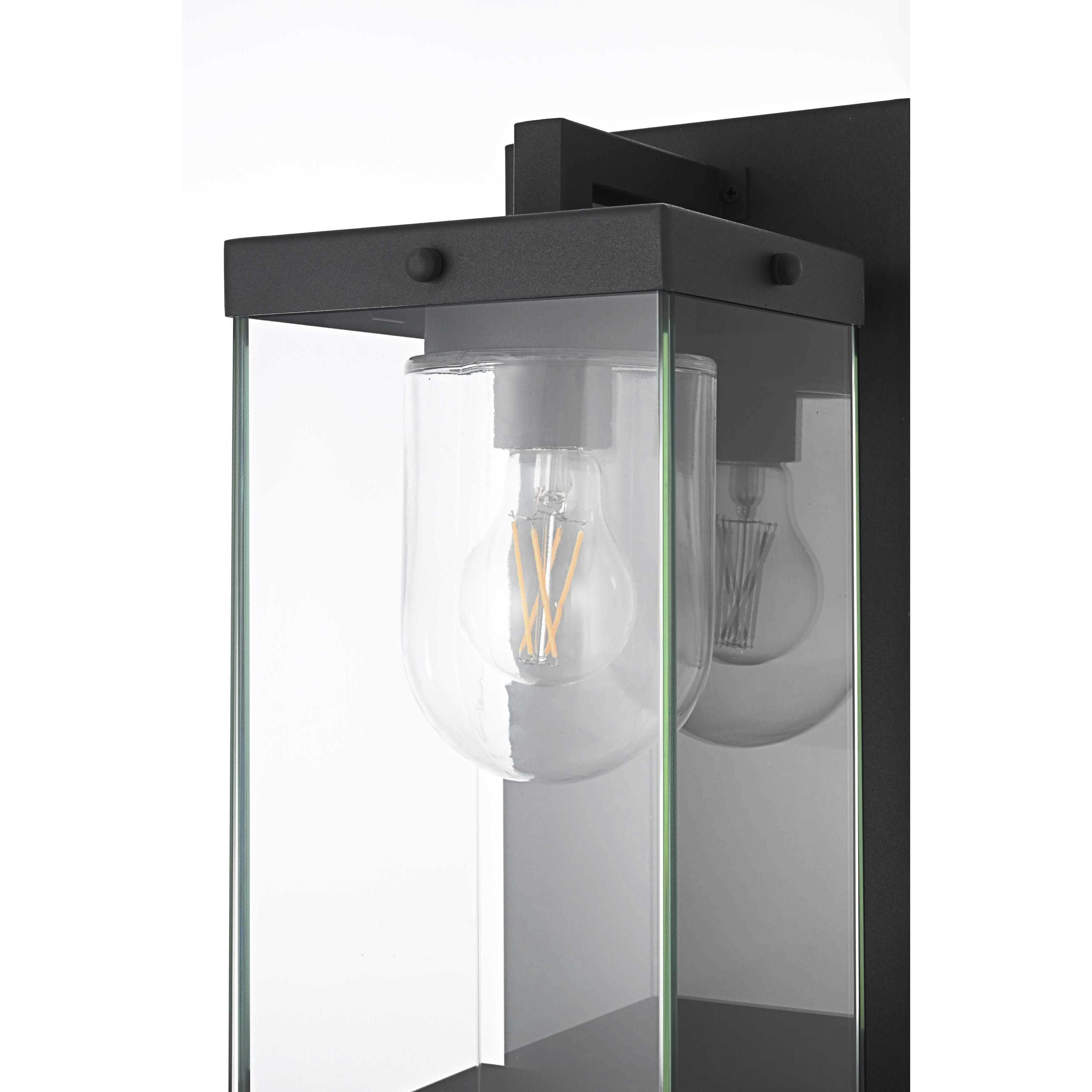 Keaton 1 Light 17 inch Black Outdoor Wall Sconce