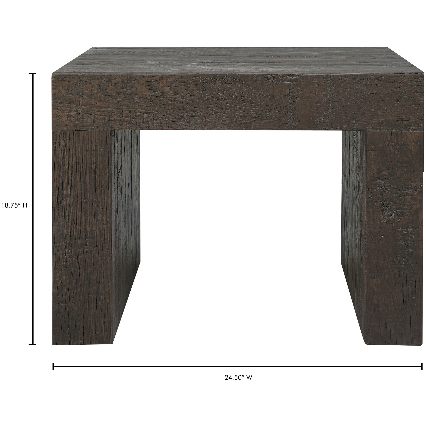 Evander Rustic Brown Dining Bench