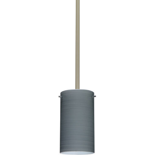 Stilo 7 1 Light Satin Nickel Stem Pendant Ceiling Light