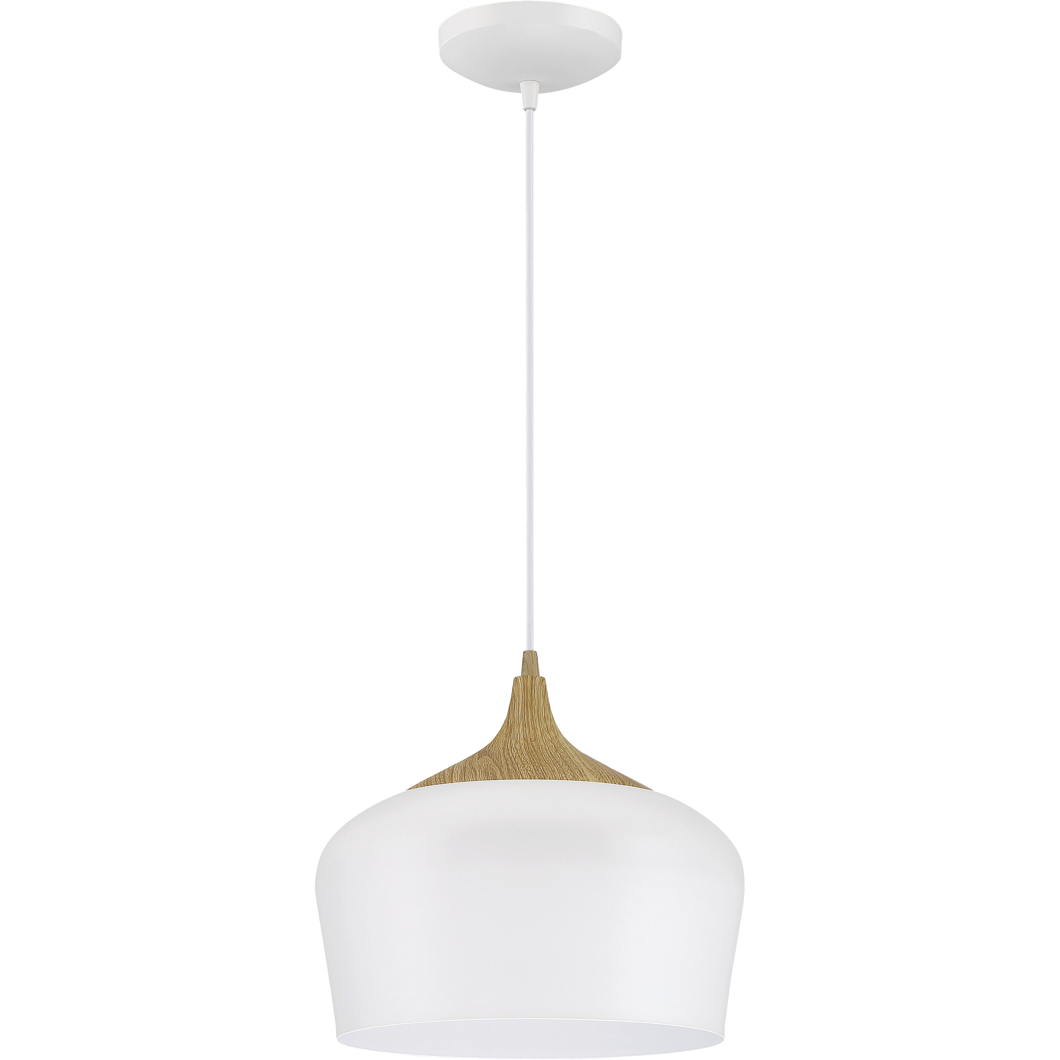 Blend 1 Light 12 inch White Pendant Ceiling Light