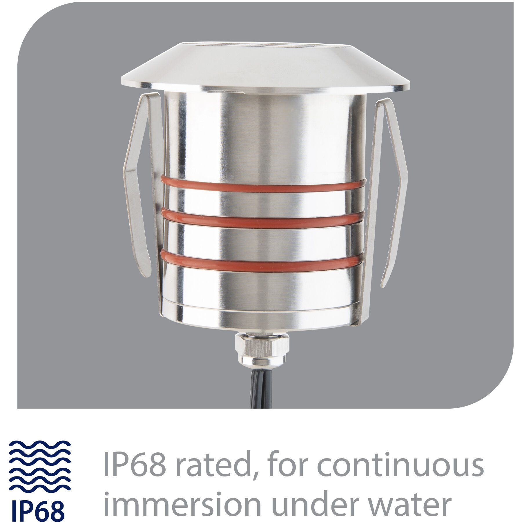 Tyler 12 4.1 watt Stainless Steel Path Lighting in 2700K, WAC Landscape