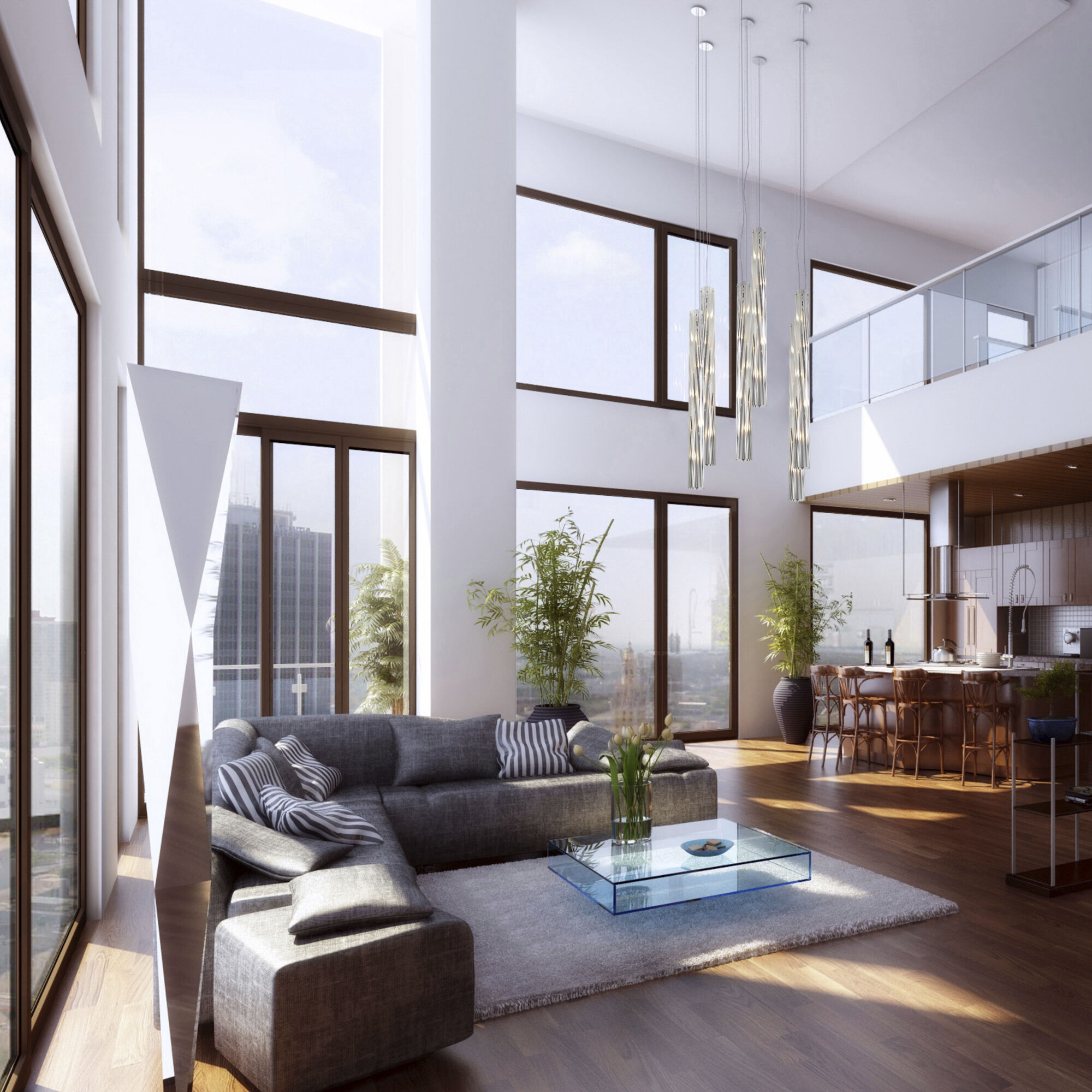 Chroman Empire 5 Light 4.75 inch Chrome Pendant Ceiling Light