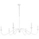 Rohan 6 Light 60 inch White Chandelier Ceiling Light