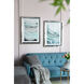 Aurora Blue/White/Beige Wall Art