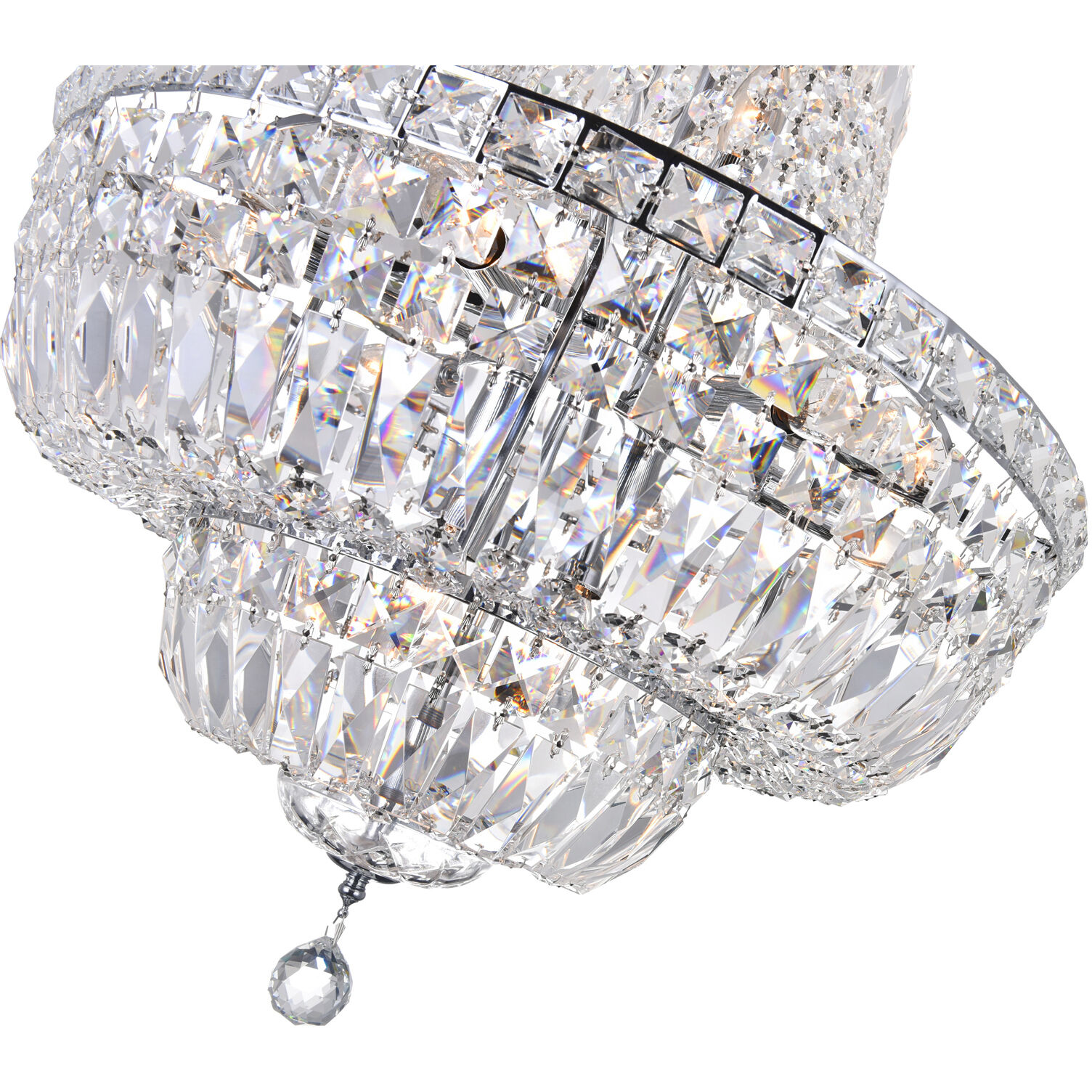 Stefania 13 Light 22 inch Chrome Down Chandelier Ceiling Light