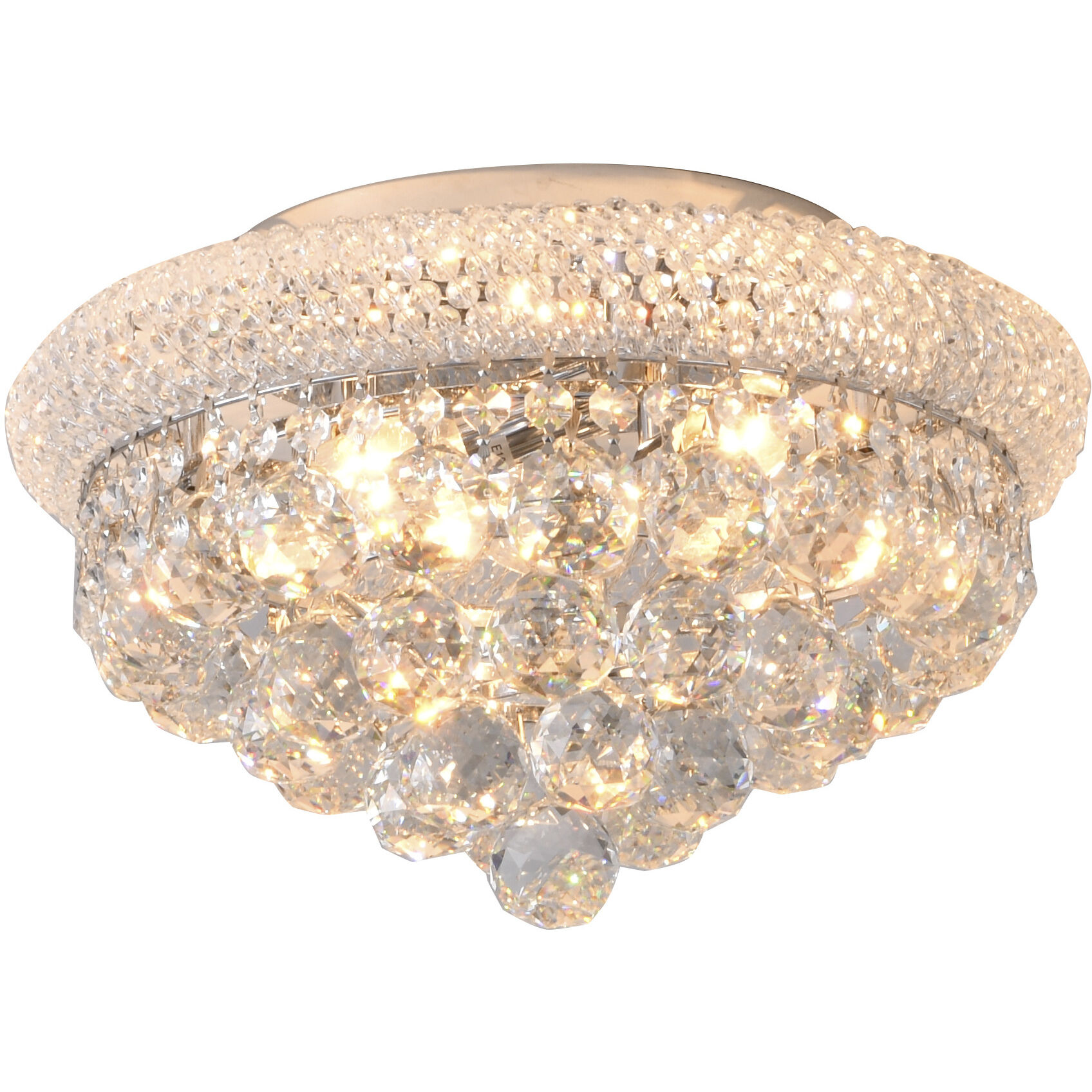 Canada 3 Light 13.5 inch Chrome Flush Mount Ceiling Light